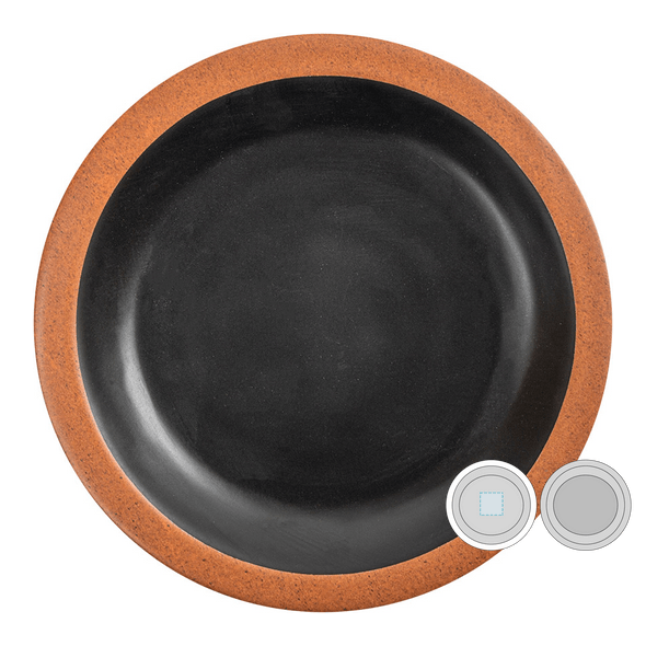Platos negros de melamina
